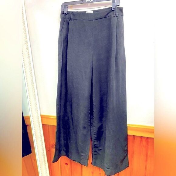 G. Label by GOOP MADELINE WIDE-LEG BLACK PANTS SZ 6 - Picture 1 of 4